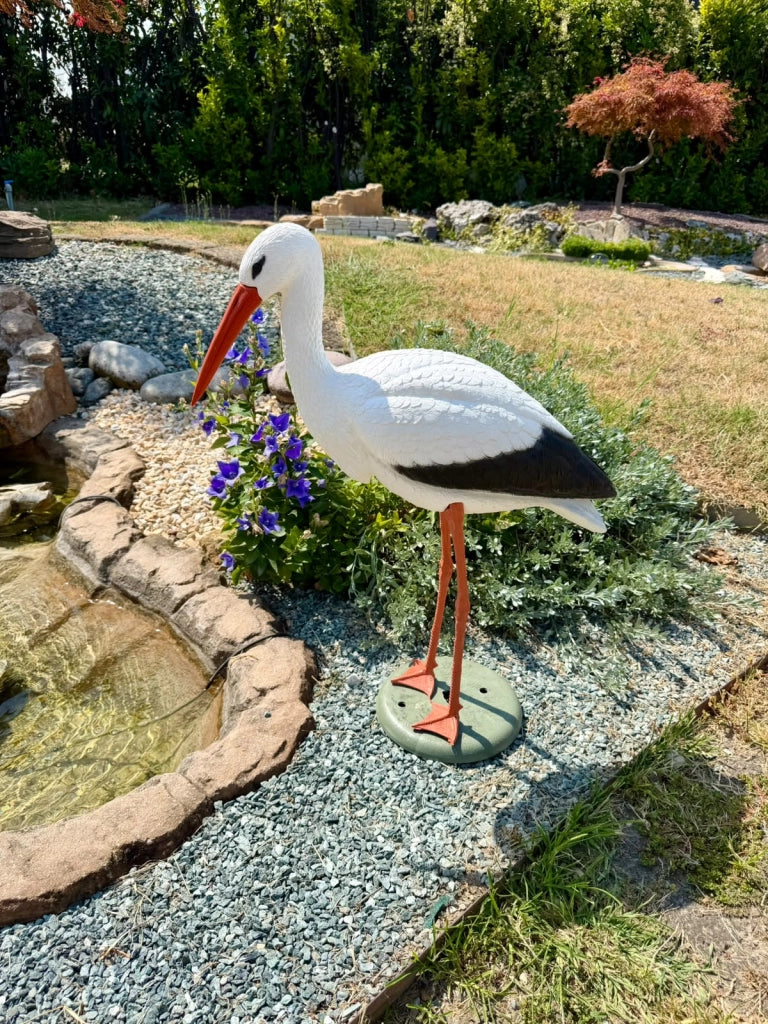 Cicogna Decorativo H75 cm per Laghetti da Giardino