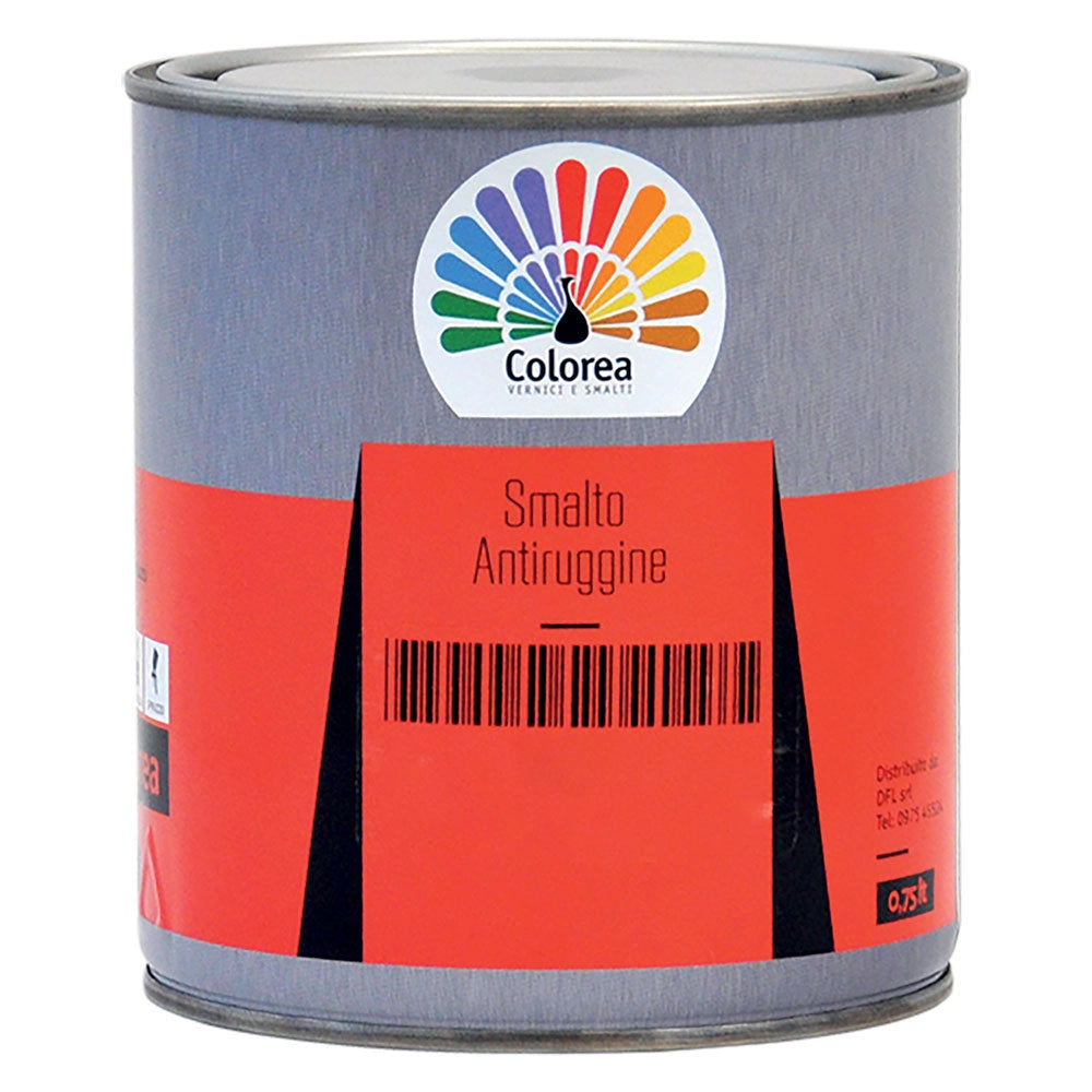 SMALTO ANTIRUGGINE 'COLOREA' Lt. 0,750 Grigio alabastro- 6 pezzi  - COLOREA