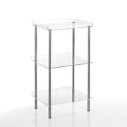 Scaffale in acrilico trasparente cm H.75 x L.40 x P.30