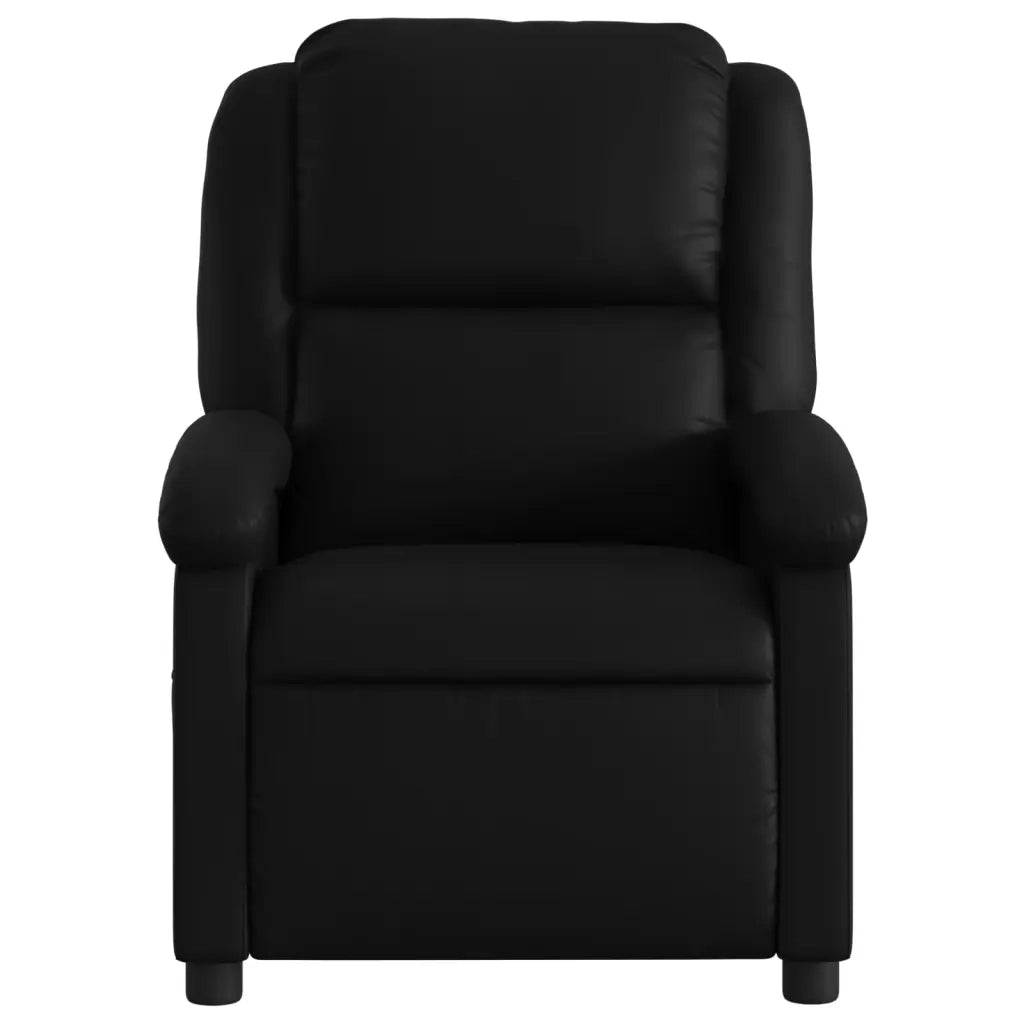 Poltrona reclinabile in Similpelle Nera 3205896
