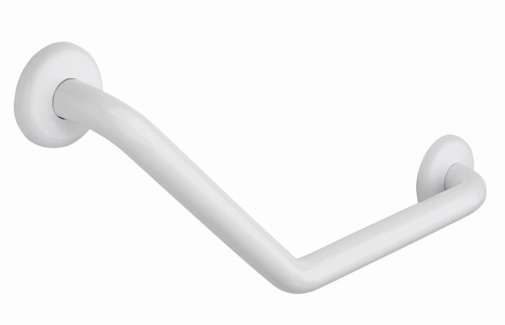 MANIGLIONE ACCIAIO BIANCO 45°