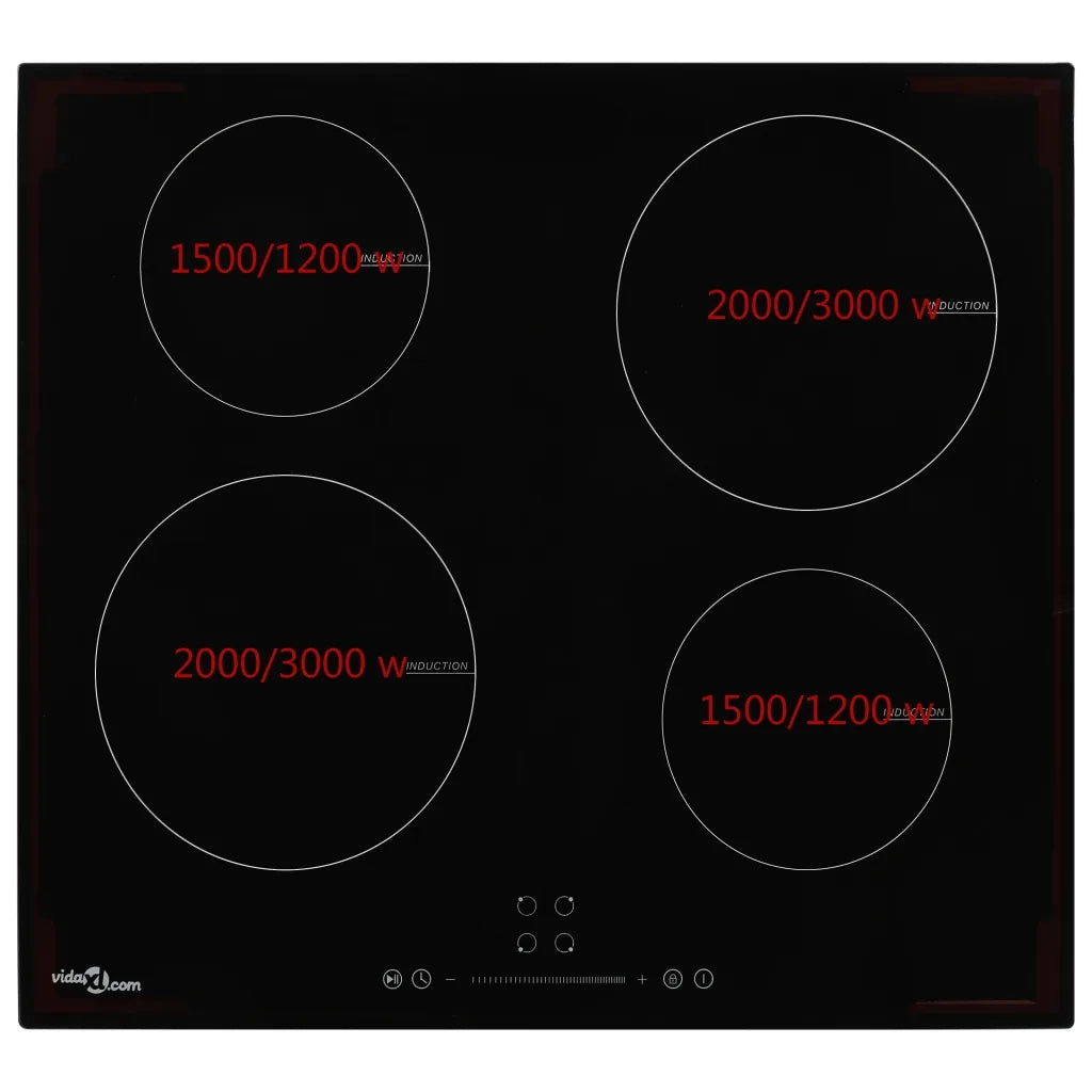 Piano Cottura a Induzione 4 Zone e Controlli Touch Vetro 7000 W 50787