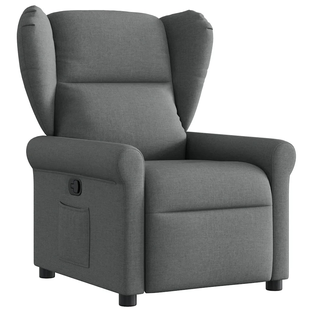 Poltrona Reclinabile in Tessuto Grigio Scuro 4015657