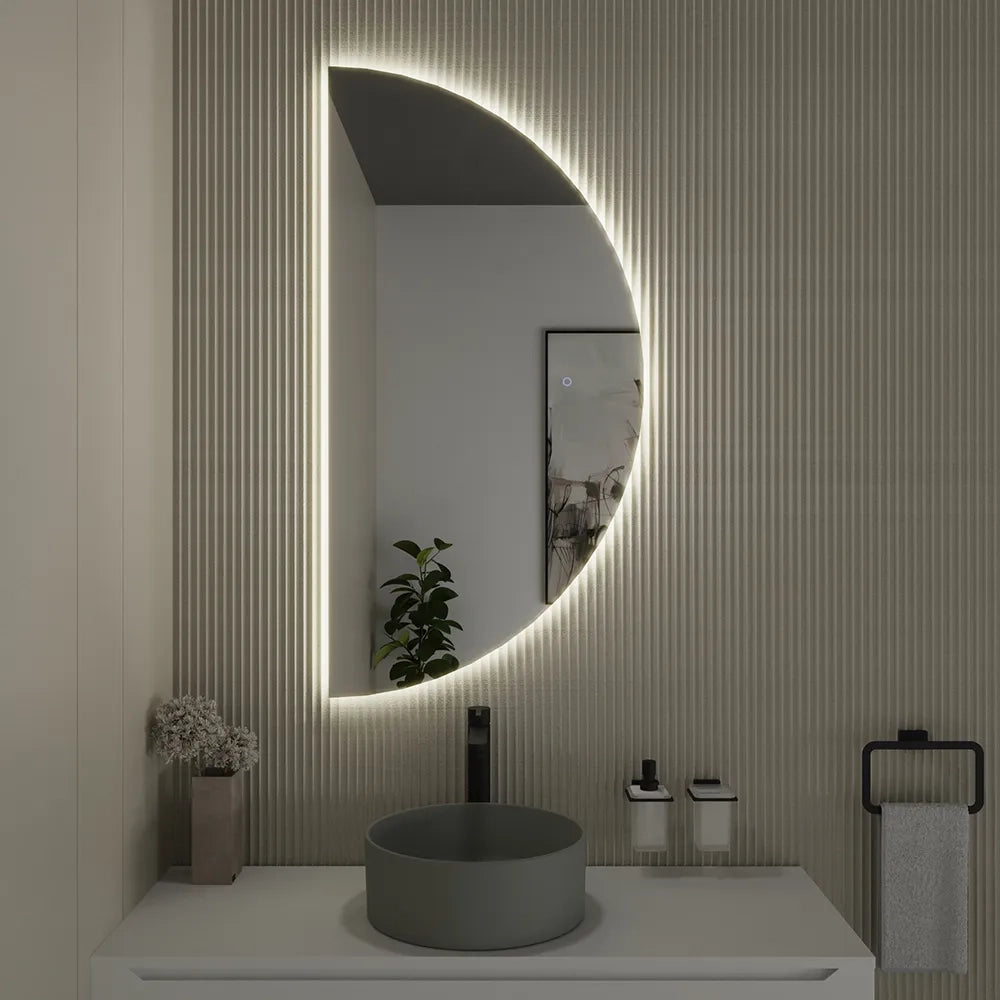 Specchio led 50x100 cm retroilluminato touch screen luce neutra | Luna