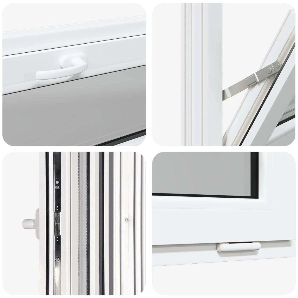 Finestra per Soffitta RISOR 80 x 40 cm PVC e Vetro Bianco 42047264