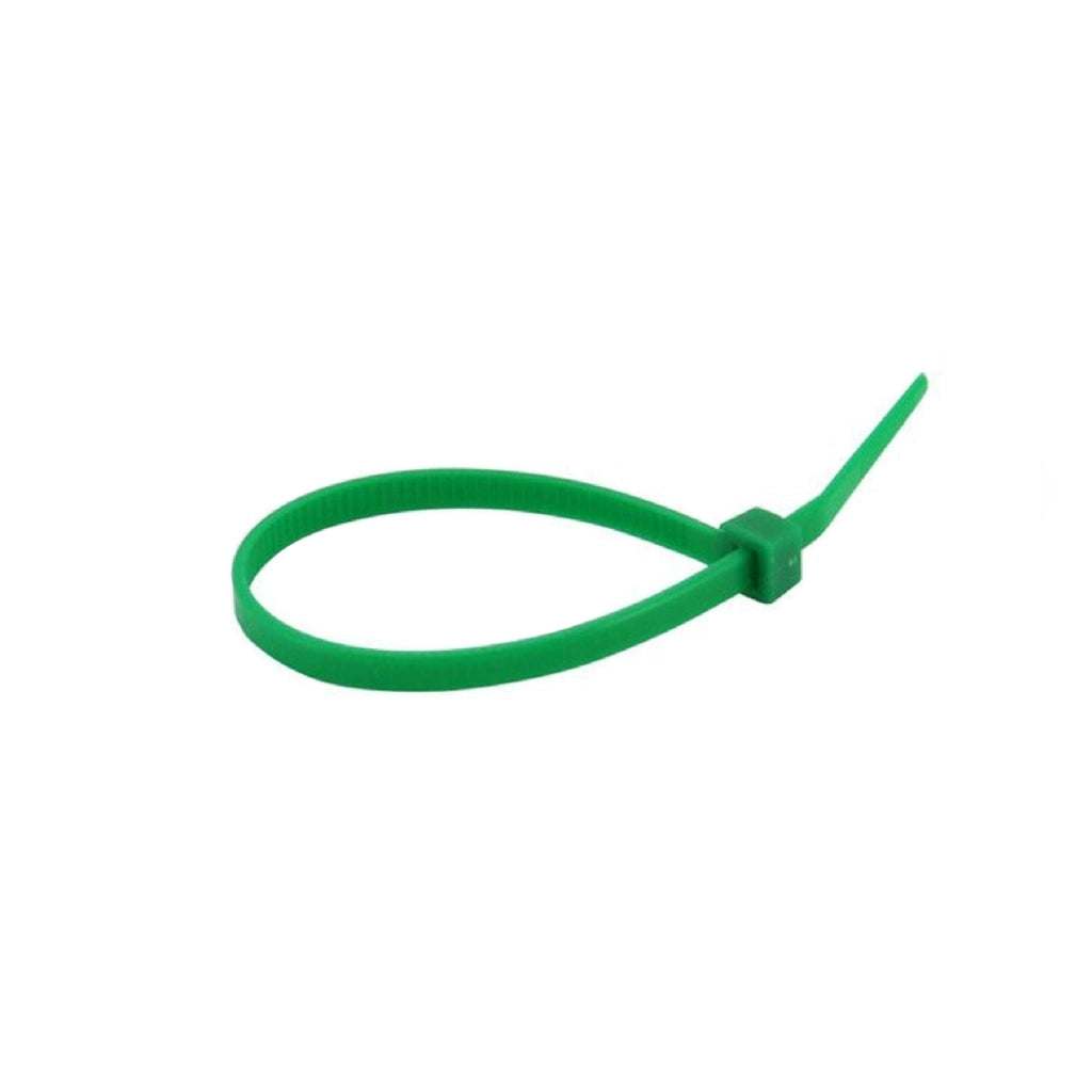 Fascette di plastica verdi ral 6005 Utilia pz100 cablaggio fissaggio rete siepi