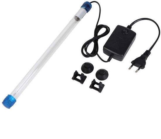 Disinfettante UVC portatile per acquario - 11W - Ideale per acqua pulita - Adatto per acquari - Fornito con presa per corrente europea