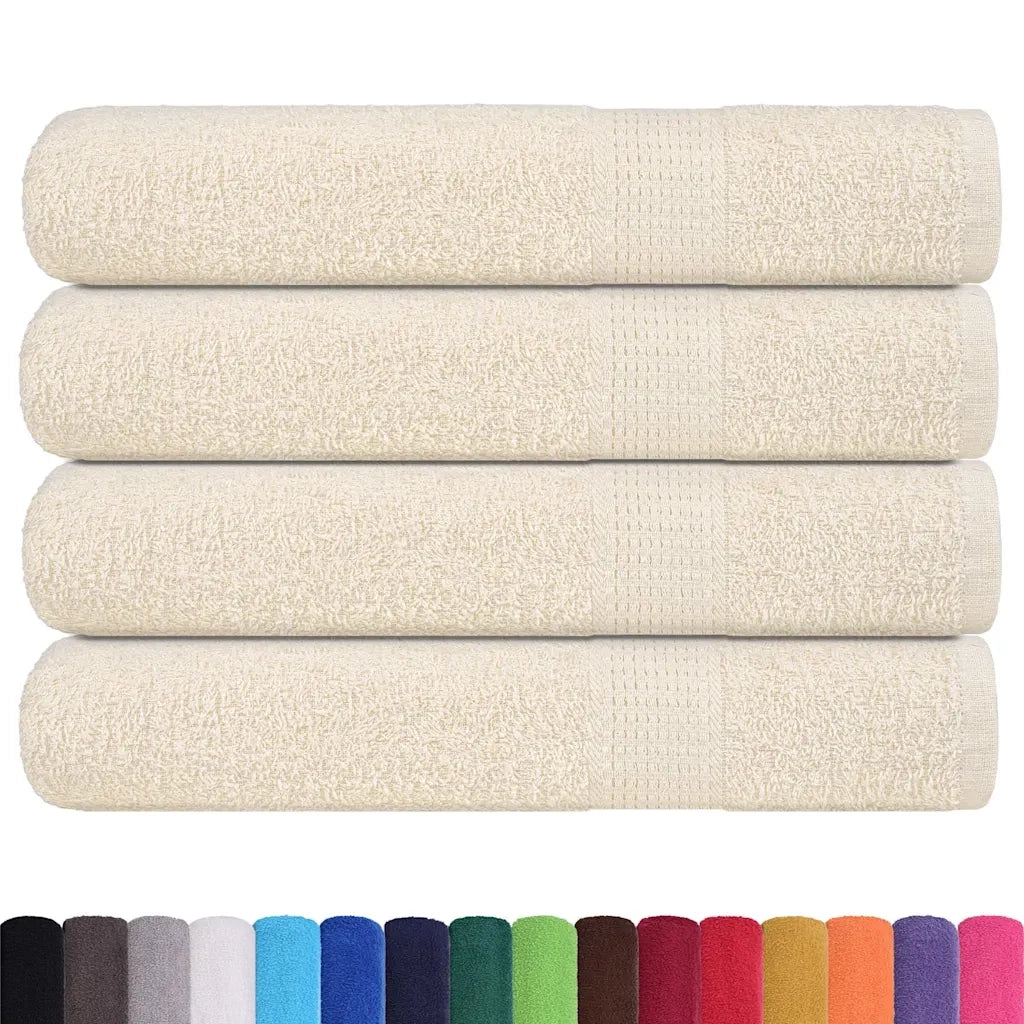 Asciugamani per sauna FROGN 4 pezzi Crema 80x200 cm 360 g/m² 137008