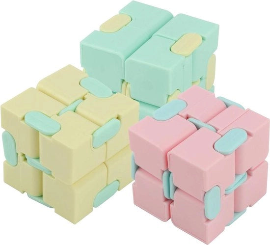 3 Stck Infinity Cube per Adulti - Giocattoli per Ufficio - Rilassamento e Concentrazione - Giocattoli per Personale - Giocchi di Casa