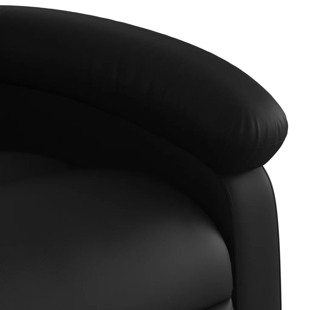 Poltrona reclinabile in Similpelle Nera 3205896