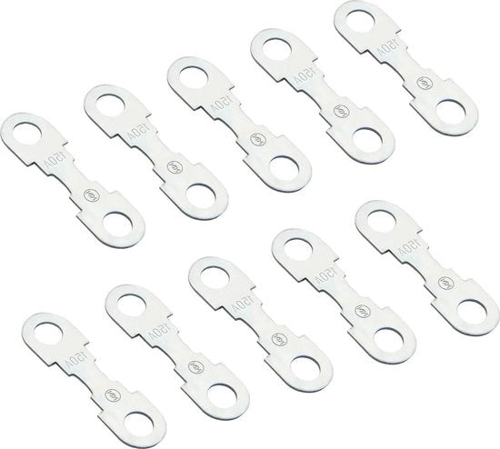 10 pezzi di zattere metalliche - argento - DC 32 V universale - veicoli commerciali.