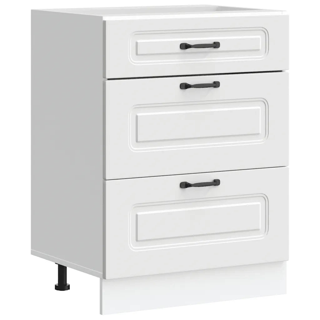 Base da Cucina Kalmar Bianco in Legno Multistrato 854279