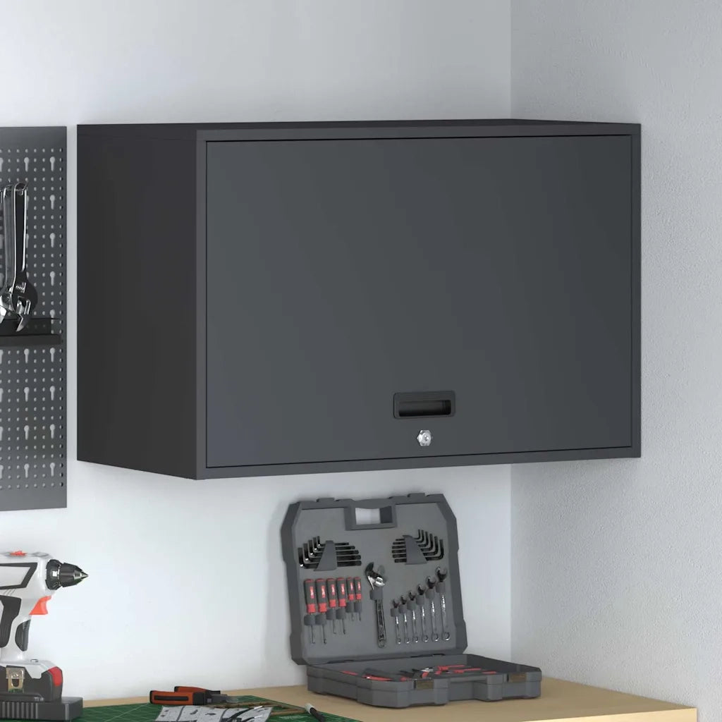 Armadio a muro per garage Antracite 80 x 40 x 53 cm 883266