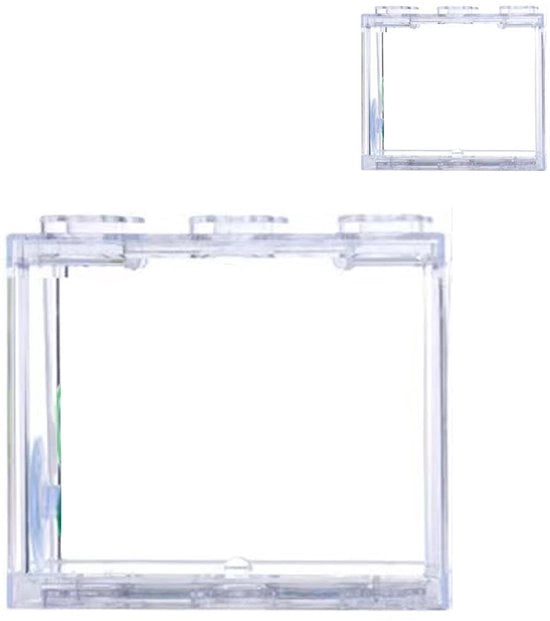 Acquario Miniatore Portatile - Vetro Acrilico Translucido - Impermeabile/Resistente all'Esplosione - Fessure di Ventilazione - Pulizia Facile - Alta Transmittanza della Luce - Serbatoio di Vetro