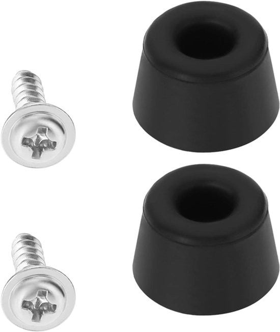 Hoes per piastrelle - Piedini in gomma - Parte di ricambio - Vetro - Stop Piedini in gomma - Gomma - Ricambio parte - Gootsteen - 2 Pezzi - Base 15,5 mm - Superficie superiore 12,5 mm - Altezza 9,5 mm - Adatto per piastrelle Thetford.