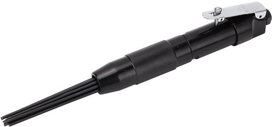 Pulitore a Spillo Pneumatico con Alta Prestazione - Rimuove Vernici a Olio - Disegno Ergonomico - Azionato a Vapore - 12 Spilli in Acciaio - Resistenze ai Colpi - Pulitore di Vernici