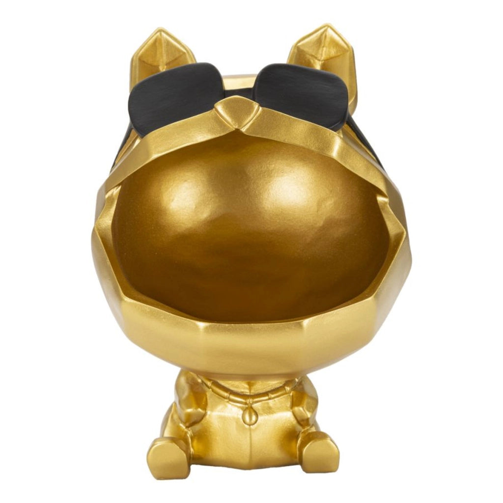 Vassoio VKH694, Oro, Poliresina, 17x17x23,5 cm