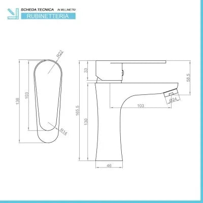 Set miscelatori lavabo bidet incasso doccia cromati Lizzy