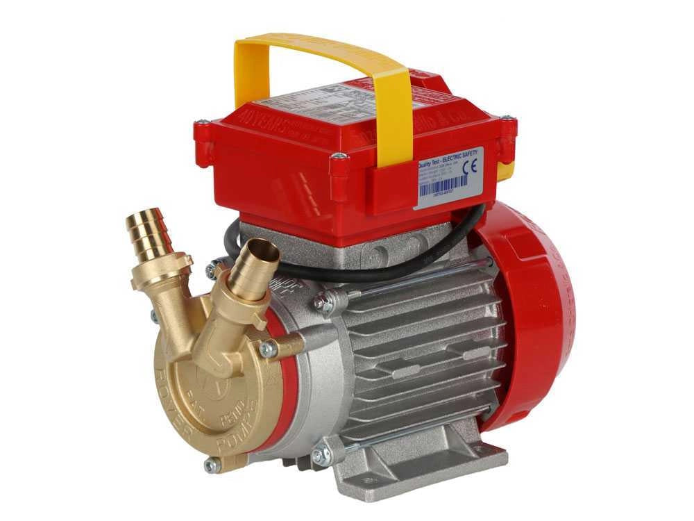 ELETTROPOMPA TRAVASO LIQUIDI POMPA BRONZO Ø 25 mm - 0,8 Hp - 2850 r.p.m. - 2500 l/h - ROVER POMPE