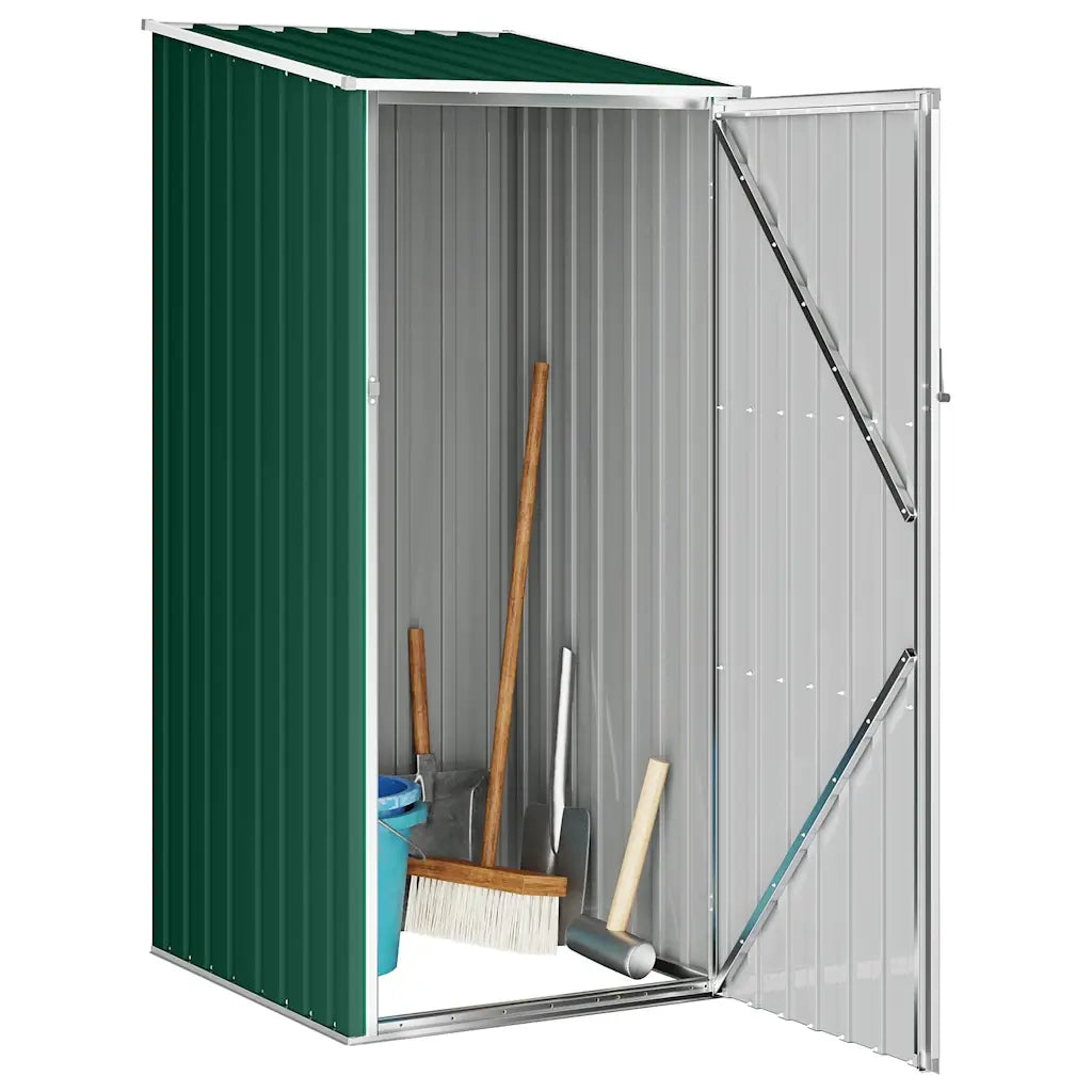 Capanno da Giardino Verde 87x98x159 cm in Acciaio Zincato 46289