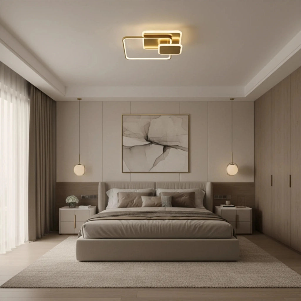 Lampada Da Soffitto App1713-c Brush Gold Led