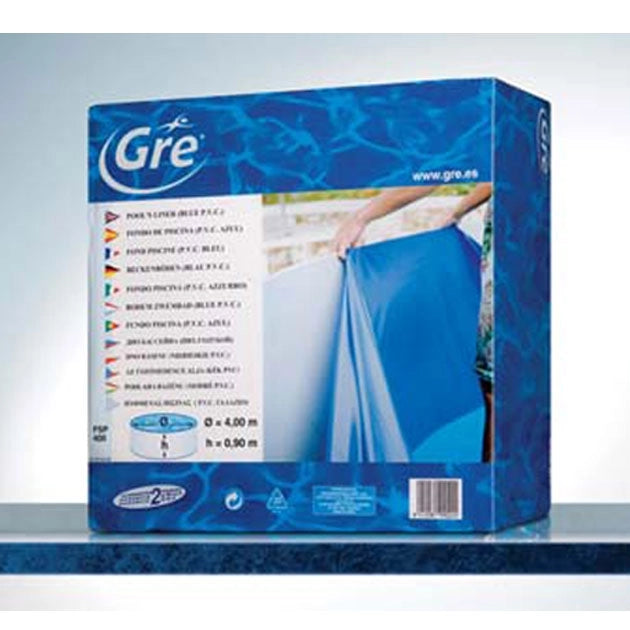 Liner Blu Per Piscine Tonde Gre  5,50 X H 1,32 M Dimensione piscina: Ø 4.60 m, Colore: Blu