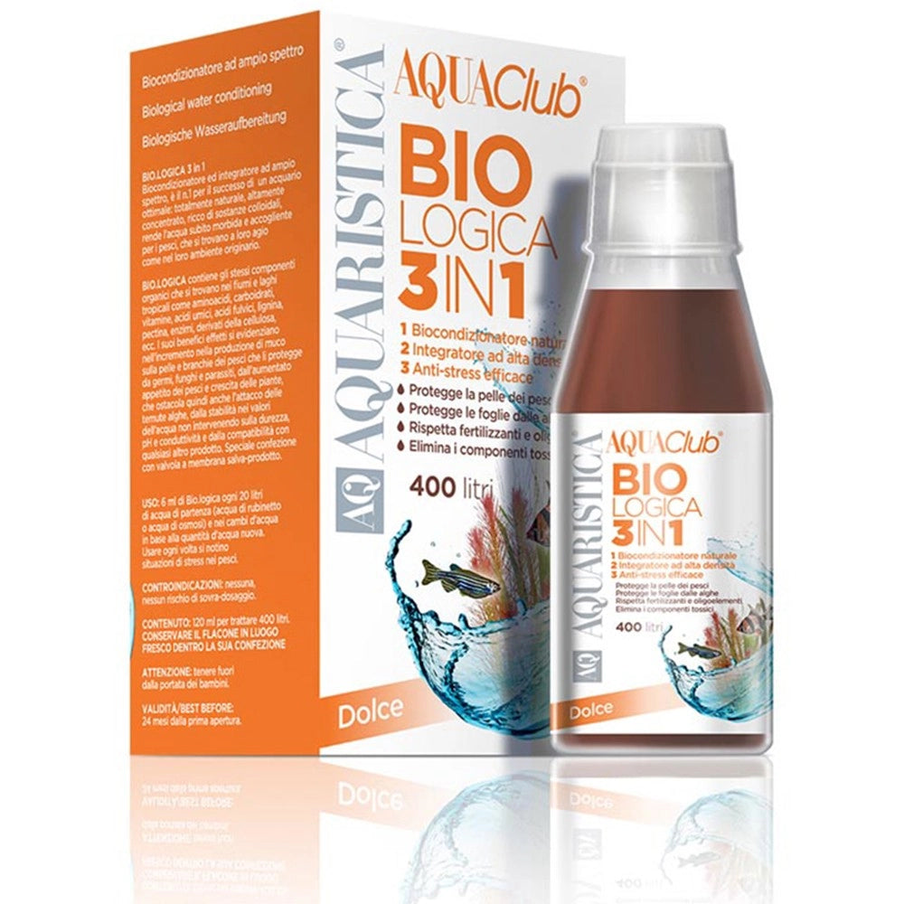 Aquaristica Bio.Logica 3in1 - Biocondizionatore per Acqua Dolce Formato: 200 ml