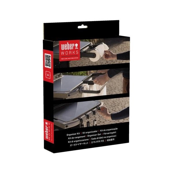 Kit organize appendibile per piastre premium slate da 76 cm weber 3400 - 3400106