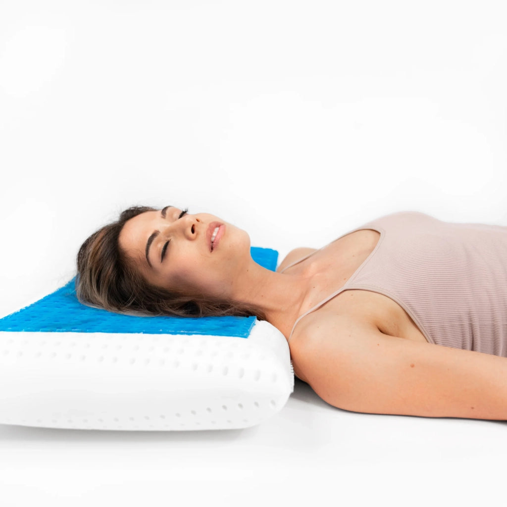 Cuscino in memory foam con Gel - Termoregolatore e Anti-Sudore - Poseidone - 72x42x12cm
