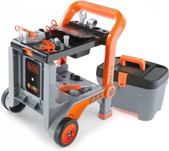 Banco di lavoro multifunzionale 3-in-1 con cassetto strumenti per bambini