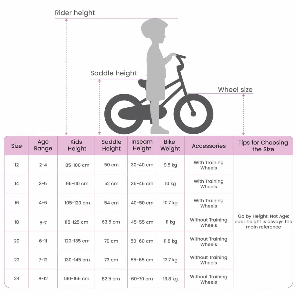 Bicicletta per Bambini | Bici per bambini 14 Pollici per bambini da 3 a 5 anni