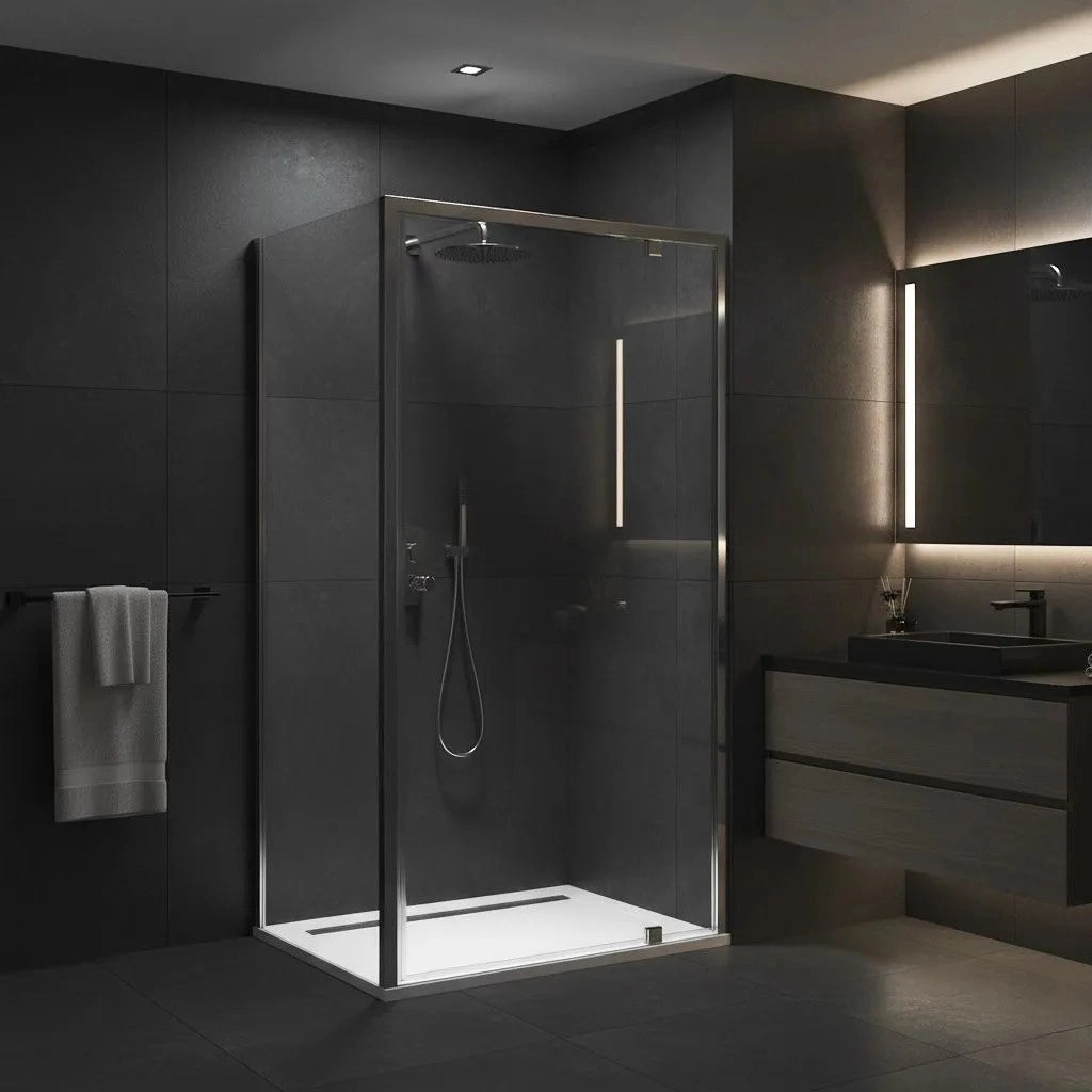 Cabina Doccia Rea Primo Swing 80x80 Chrome