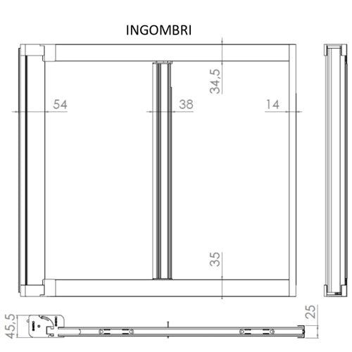 Zanzariera a Rullo Riducibile Laterale 160 x 250 Bronzo