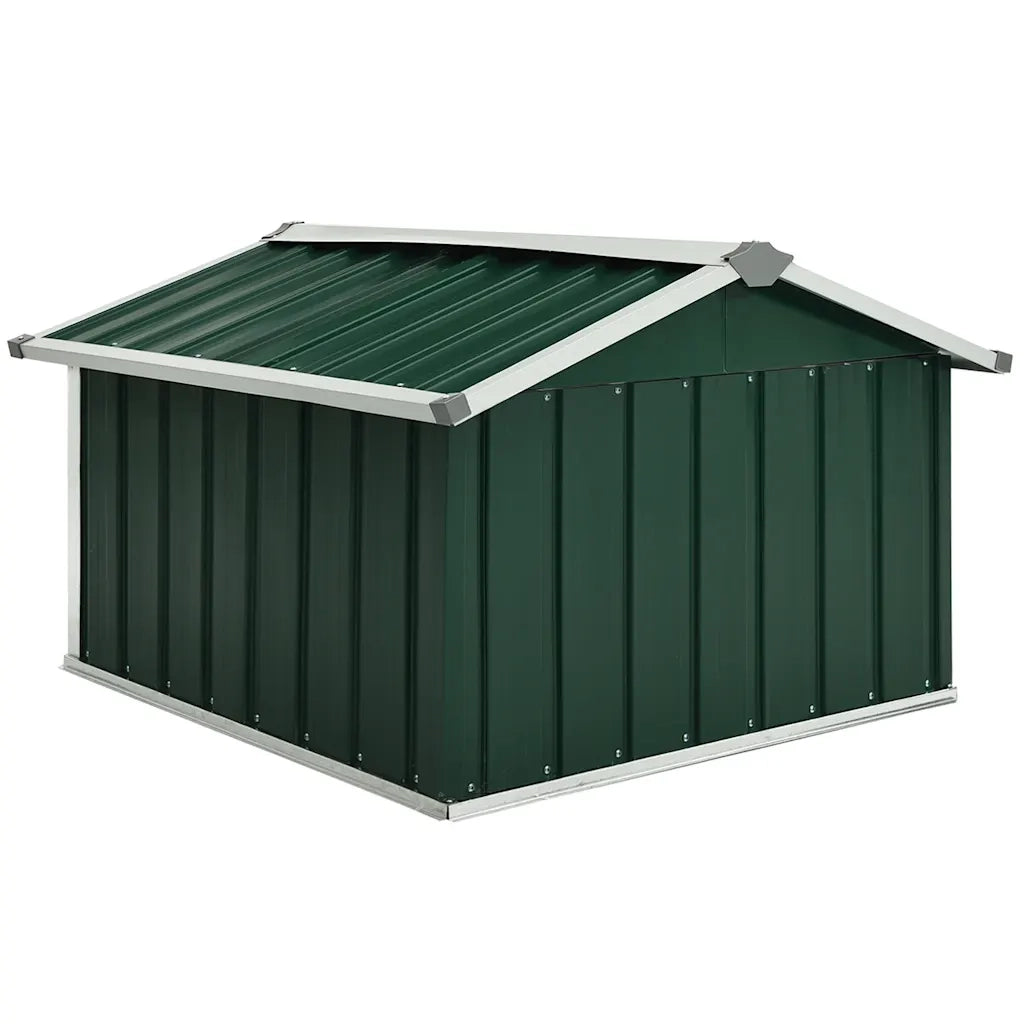 Capanno per Robot Tosaerba 92x97x63 cm Acciaio Zincato Verde 150907