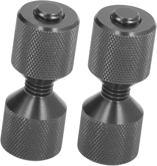 Punti di allineamento per flange - 1 1/8 " - 150LB Flenzen - Set di punti di allineamento a doppia apertura - Alluminio anodizzato - nero - 2 pezzi - Premium - Adatto per diverse flange.