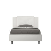 Letto 1 Piazza e Mezzo 120x210 cm con Rete Appia Bianco