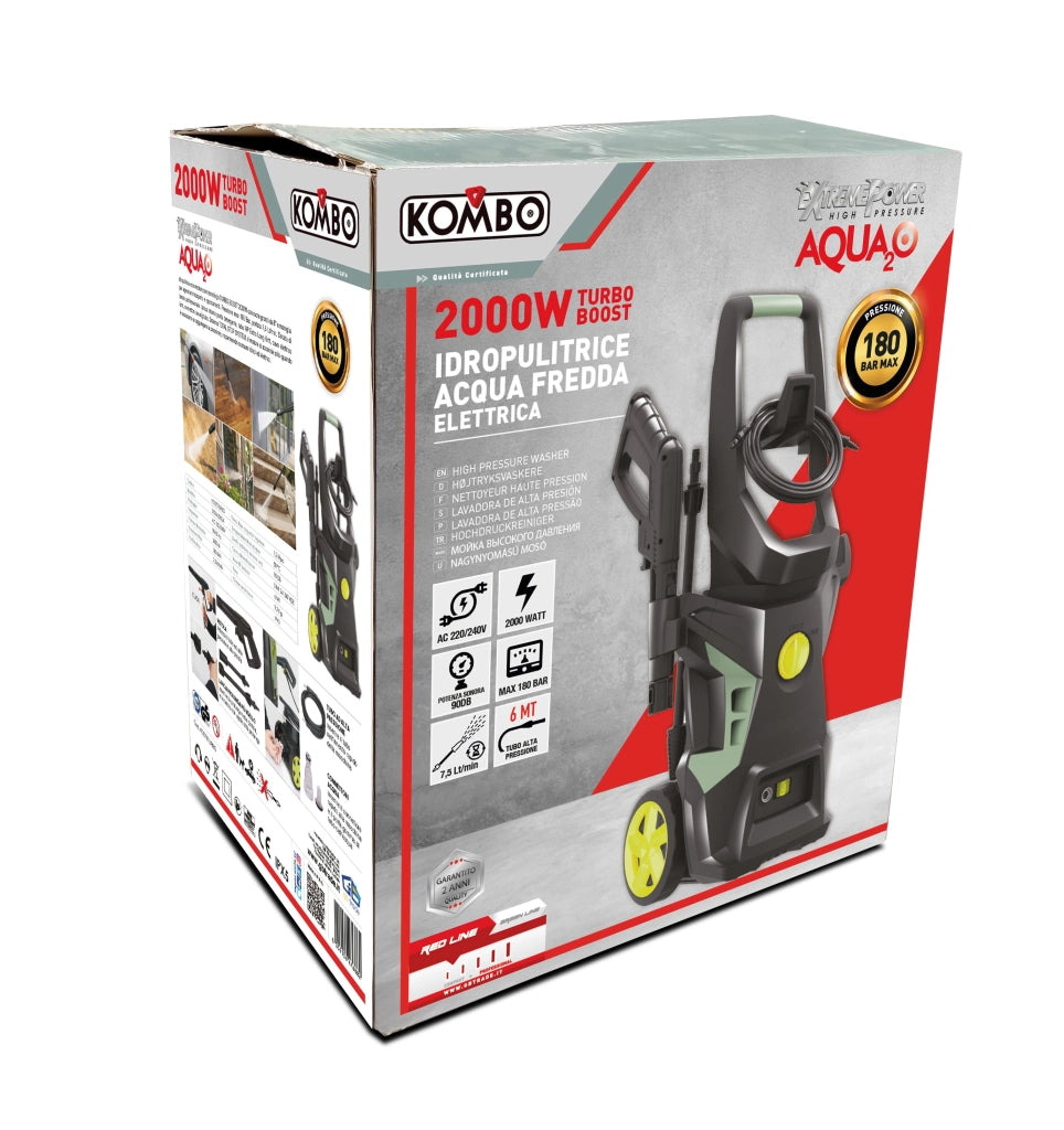 Idropulitrice TURBO BOOST 2000W – Potenza e prestazioni professionali per la pulizia esterna
