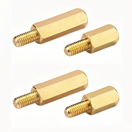 Materiale in Acciaio - Spacer a 6mm per Componenti - Giallo - M2.5x10+6mm - Componente di Fissaggio - 40 Pezzi
