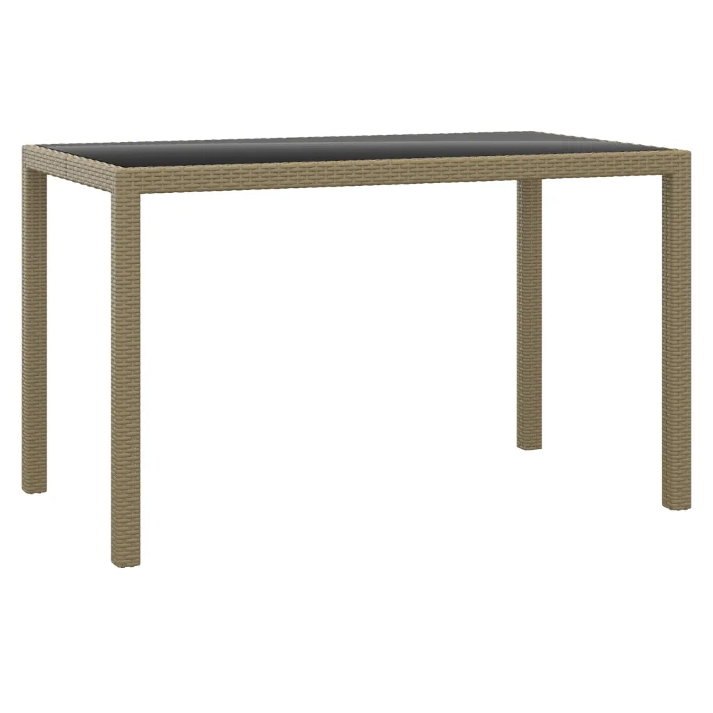 Set da Pranzo da Giardino 3 pz con Cuscini in Polyrattan Beige 3095494