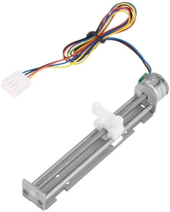 Motore a passo lineare 12V DC - 2 fasi - 800 mA - angolo di passo 18° - temperatura 0~+55°C - motore lineare
