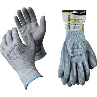 GUANTO POLIURETANO GRIGIO ANTITAGLIO WORKIT - MAGLIA PESANTE SINTETICO GRIGIO  9- 12 paia