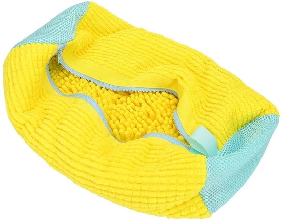 Spremi da Sneaker - Herbruikbaar - Machinewasbare - Loopschoenen - Crea spazio - Adatto a diversi tipi di calzature - Sacchetto da asciugatura giallo per sneakers, calze e giocattoli.