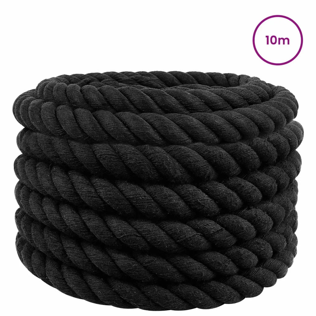 Corda | Fune Nero 4 x 4 x 1000 cm Cotone