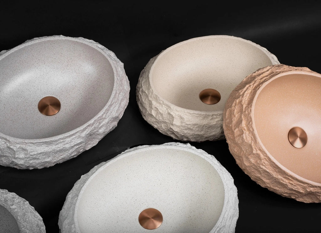 Lavabo Da Appoggio Rea Mika Beige