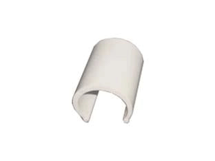 CLIPS PVC BIANCO PER SERRE PZ.100- - per tubi da ø mm.25 - 1 confezione