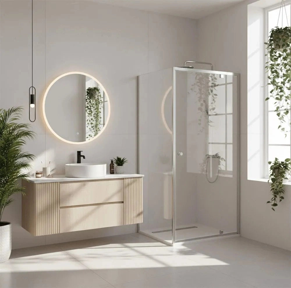 Cabina Doccia Rea Primo Swing 80x80 Chrome