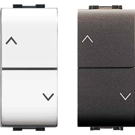 DOPPIO PULSANTE INTERBLOCCATO 'MYLIFE' 10A 250V - Bianco - EC ELETTROCANALI