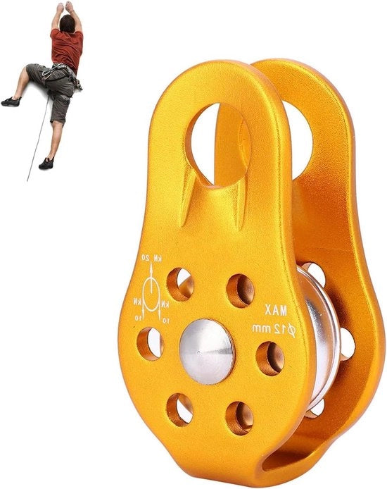 Katrol a Sfera in Lega di Alluminio e Magnesio per Arrampicata e Trasporto Off-Road - Attrezzatura di Sicurezza Premium