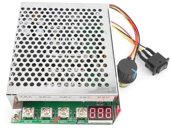 Regolatore di Velocità per Motori DC - Controllore di Motori - Display Digitale - Controllore di Motori Inversibile - Ideale per Progetti di Hobby - Adatto per 12...