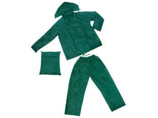 IMPERMEABILE GIACCA/PANTALONE IN NYLON VERDE- - tg. M - 1 pezzi EXCEL